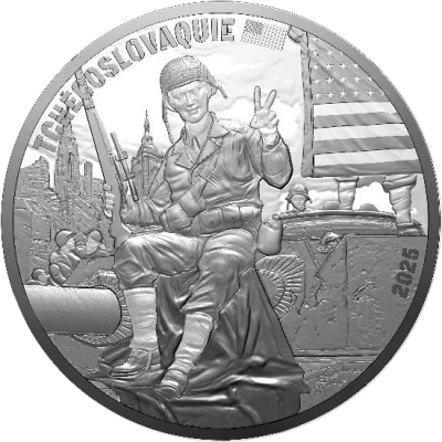 French Mint USA - 80 years of the VDAY - 10 Euros Silver 2025