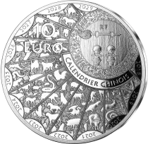 French Mint Year of the Dragon - 10 Euros BE 2024 Silver