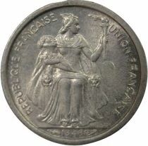 French Oceania 50 Centimes Seated Liberty - 1949 Paris