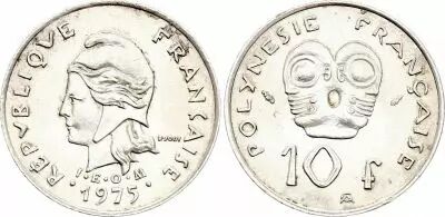 French Pacific Territories 10 Francs - Marian - 1975