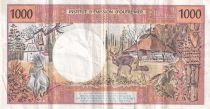 French Pacific Territories 1000 Francs - Tahitian - Stag  - ND (2003-2006) - Serial S.031 - P.2h