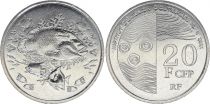 French Pacific Territories 20 Francs - Fish - Turtles - 2021