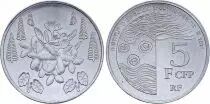 French Pacific Territories 5 Francs - Flowers - 2021