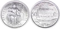 French Pacific Territories 50 Centimes Liberty seated - 1965