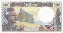 French Pacific Territories 500 Francs Fisherman - Marquises Islands - 1992 - Serial O.011 - UNC - P.1e