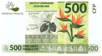 French Pacific Territories 500 Francs French Polynesia - Kava leaves - 2019