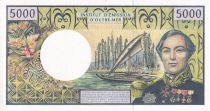 French Pacific Territories 5000 Francs - Bougainville - Trois-mâts - 2002 - Serial T.008 - UNC - P.3f