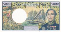 French Pacific Territories 5000 Francs - Bougainville - Trois-Mâts - ND (1996) - Serial A.005 - P.3a