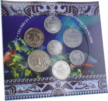 French Pacific Territories BU Franc du Pacifique 2002 boxed set