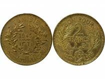 French Protectorate - 2 Francs, Chamber of Commerce - 1945 Paris