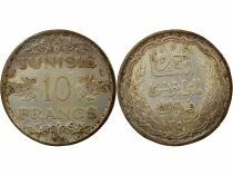 French Protectorate, Ahmad II - 10 Silver Francs - 1939 Paris
