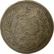 French Protectorate, Ali III - 50 Silver Centimes - 1891 A Paris