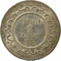 French Protectorate, Ali III - Silver Franc - 1891 A Paris