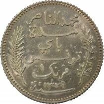 French Protectorate, Muhammad V - Silver Franc - 1911 A Paris