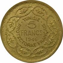 French Protectorate, Muhammad VIII - 5 Francs, trial Strike - 1946 Paris