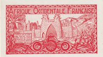 French West Africa 0.50 Franc - Red - ND (1944) - P.33