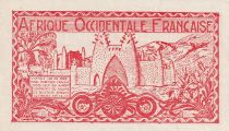 French West Africa 0.50 Franc - Red - ND (1944)