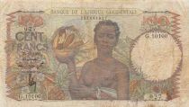 French West Africa 100 Francs - African Woman - 22-12-1950 - P.40