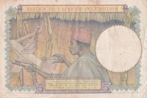 French West Africa 5 Francs - Coffe tree - Man weaving - 06-03-41 - Serial D.8007 - F - P.21