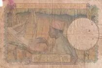 French West Africa 5 Francs - Coffee tree - Man weaving - 15/03/1937 - Serial W.2654 - F - P.21