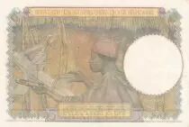 French West Africa 5 francs - Man, weaver - 15-06-1942 - Serial G.10742 - Number 208