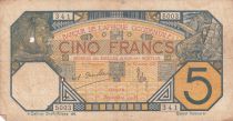 French West Africa 5 Francs Lion - Dakar - 1919 to 1932