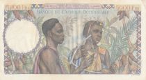 French West Africa 5000 Francs 22-12-1950 Serial P.248 - P.43