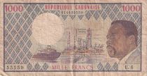Gabon 1000 Francs - Omar Bongo - 1978 - Série U.6 - P.3c