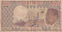 Gabon 1000 Francs - Omar Bongo - 1985 - Serial G.10 - P.3d