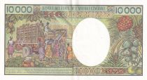 Gabon 10000 Francs - Antelopes -  ND (1991) - Serial N.001 - P.7b