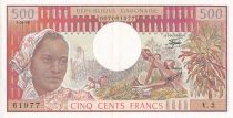 Gabon 500 Francs - Femme, forêt - étudiants - 01-04-1978 - Série V.3 - SUP+ - P.2b