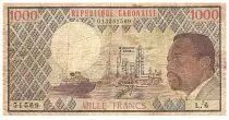 Gabun 1000 Francs - Omar Bongo - 1978 - Serial L.6 - P.3c