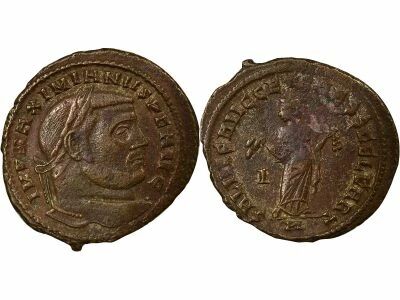 Galerius - Ae, Standing Carthage - 306 Carthage