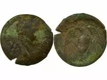 Gallia Belgica, Augustus - Quadrans, Eagle - 15 / 10 Av JC Reims
