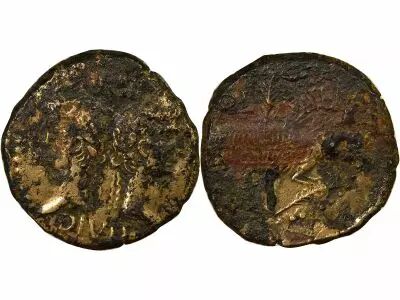 Gallia Narbonensis, Augustus & Agrippa - Dupondius - 9 / 3 BC Nemausus
