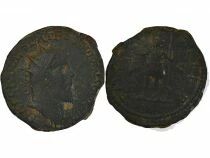 Gallic Empire Postumus - Double Sesterce, Soldier left - 264 / 267
