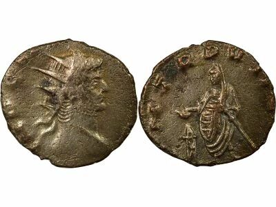 Gallienus - Antoninianus, Emperor Sacrificing - 259 Mediolanum