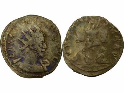 Gallienus - Antoninianus, Germanic Trophy - 257 / 258 Trier