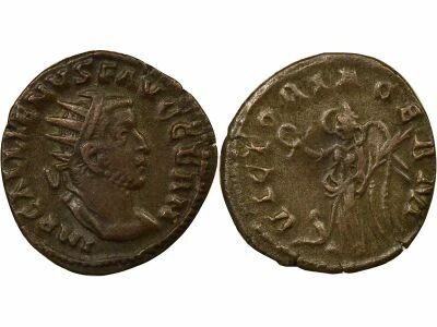 Gallienus - Antoninianus, Victory & Captive - 255 / 257 Rome