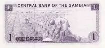 Gambia 1 Dalasi - Sir Dawda K. Jawara - Agriculture - ND -1971-1987) - P.4d