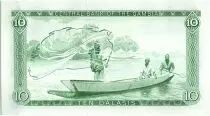Gambia 10 Dalasis  -  D Kairaba Jawara  - (1972-86)