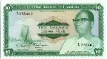 Gambia 10 Dalasis  -  D. Kairaba Jawara  - (1972-86)