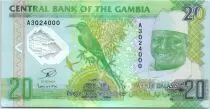 Gambia 20 Dalasis Dr J. J. Jammeh - 20 a�os de progreso - Pol�mero 2014 (2015)
