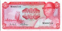 Gambia 5 Dalasis  - D Kairaba Jawara -  (1972-86)