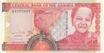 Gambia 5 Dalasis  - Giant Kingfisher and Young girl  - 1996 - Serial B