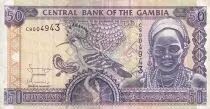 Gambia 50 Dalasis  - Hoopoe Bird and Woman - 1996 - P.19