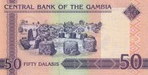 Gambia 50 Dalasis  - Hoopoe Bird and Woman - 1996 - Serial D - P.19