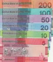 Gambie Série de Billets 5,10,20,50,100,200 Dalasis - Gambia - 2019-2023