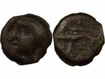 Gaul Haute & Moyenne Seine - Potin with Bald Head - 100 / 60 Av JC