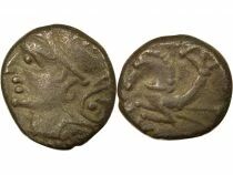 Gaule (Allobroges) Denier Argent, &agrave; l\'Hippocampe - 75 / 70 Av JC